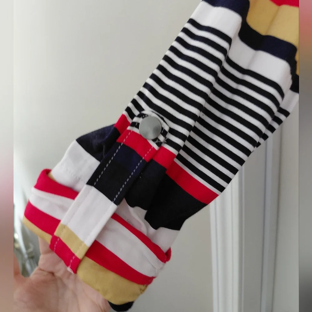 Live a Little Multicolor Striped Zip-up Jacket - Picture 3 of 6